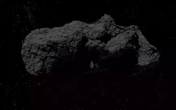 asteroid version 5 high detail 3D model