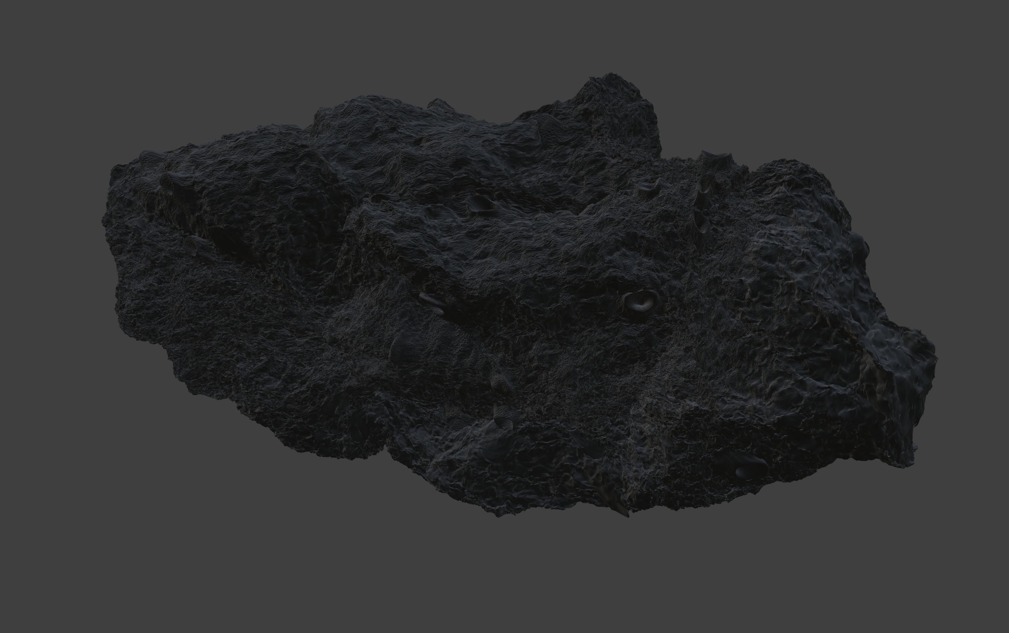 asteroid version 5 high detail 3D model_6