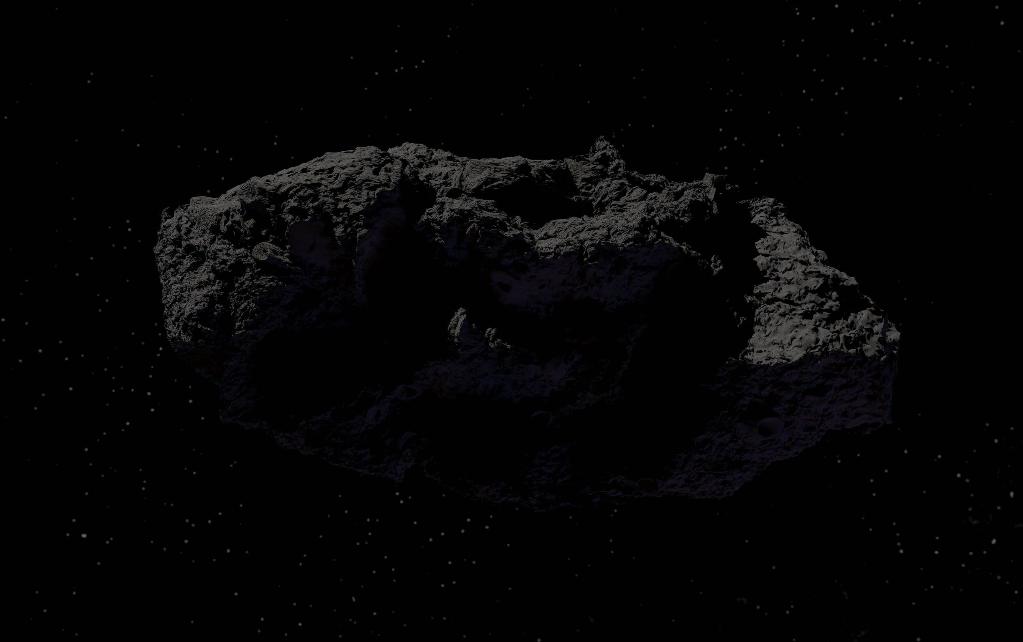 asteroid version 5 high detail 3D model_1