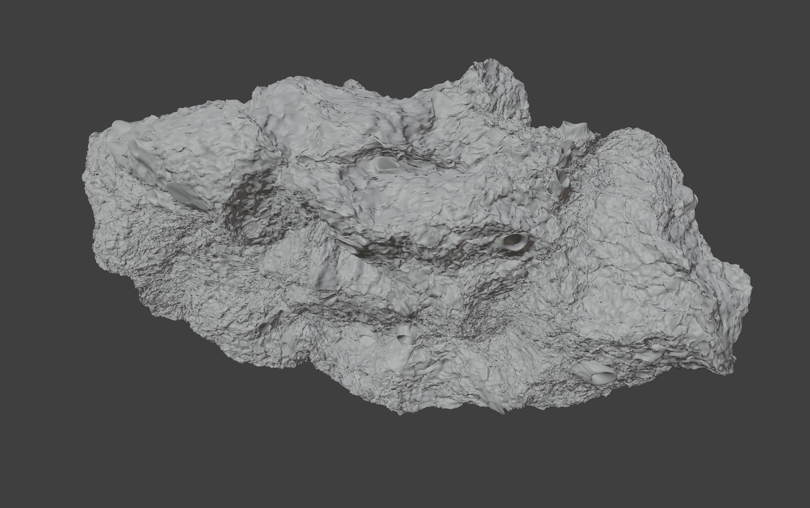 asteroid version 5 high detail 3D model_7
