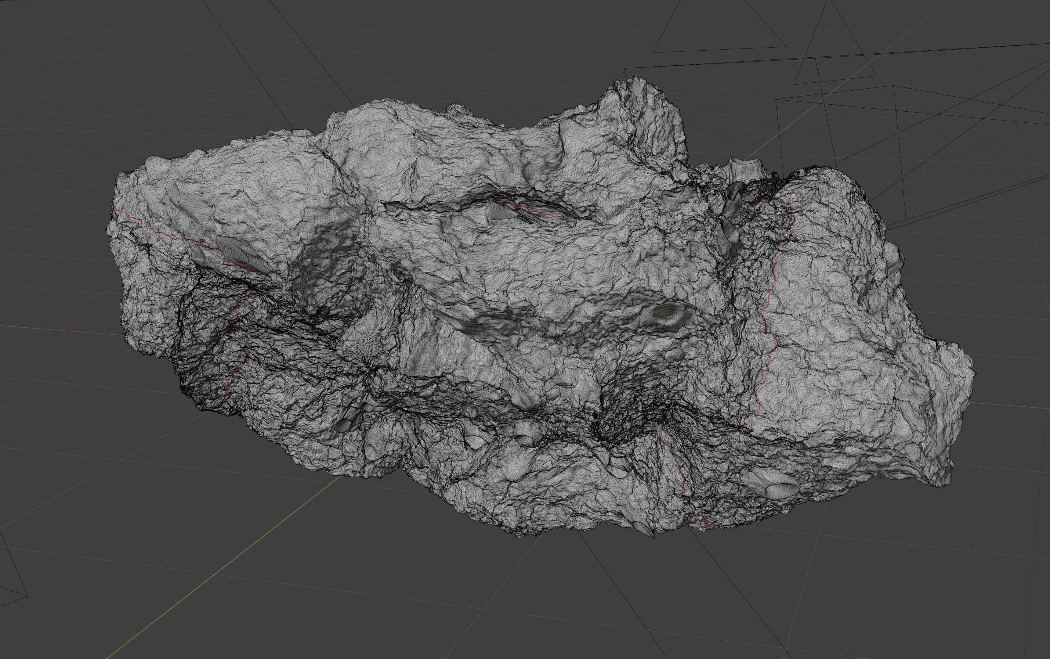 asteroid version 5 high detail 3D model_8