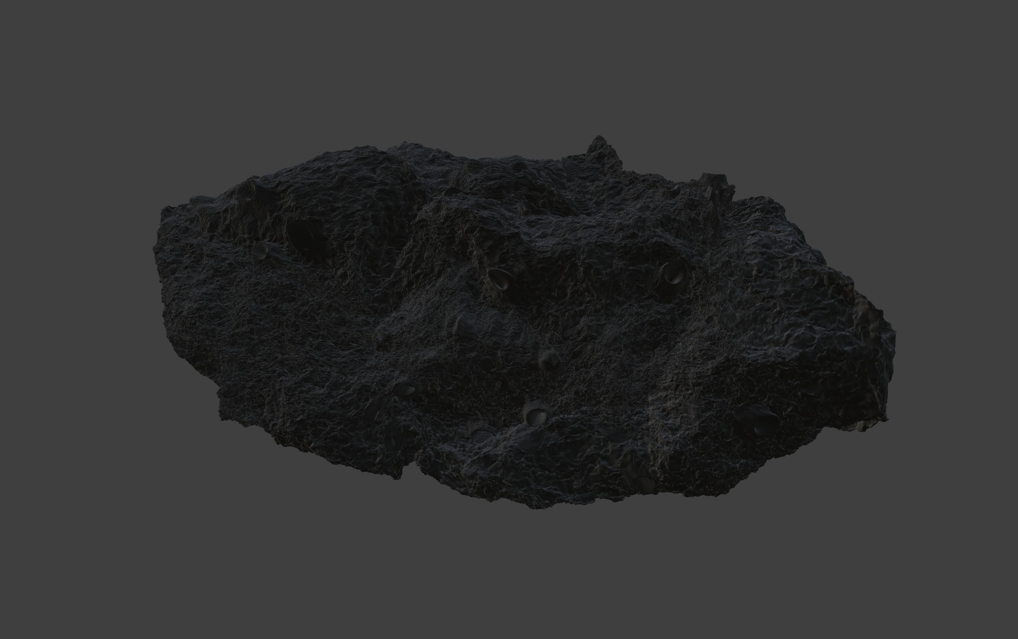 asteroid version 5 high detail 3D model_2