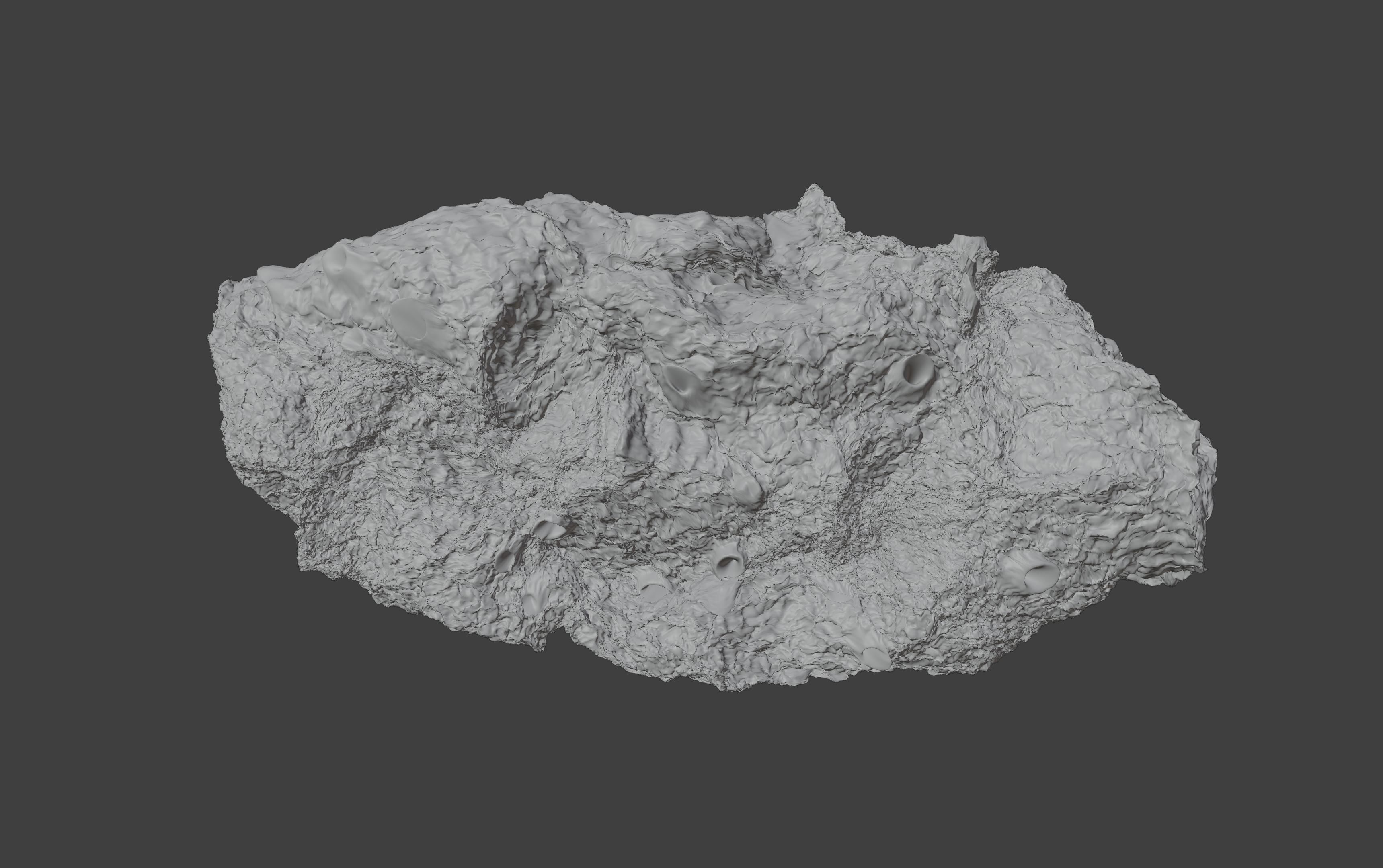 asteroid version 5 high detail 3D model_3