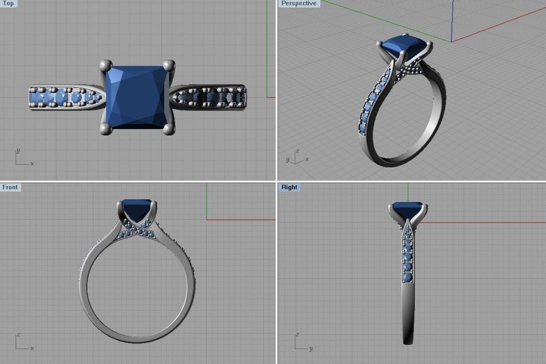 Set Ring ready for 3d print 3D print model_6