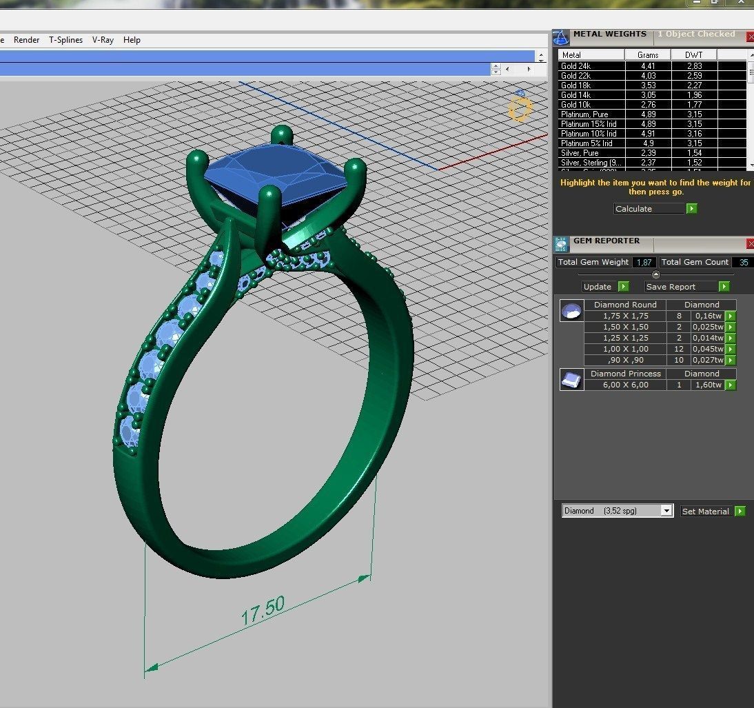 Set Ring ready for 3d print 3D print model_7