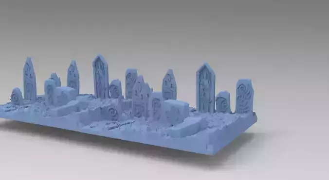Graves Celtic 3D model