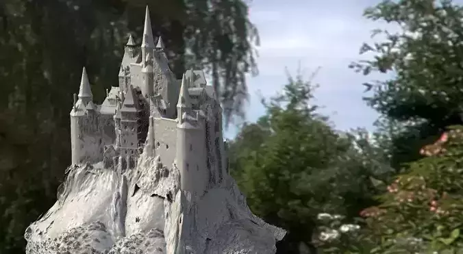 Romanian Medieval Castle 3D model