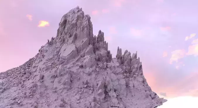 Spain Rock Formation 3D model
