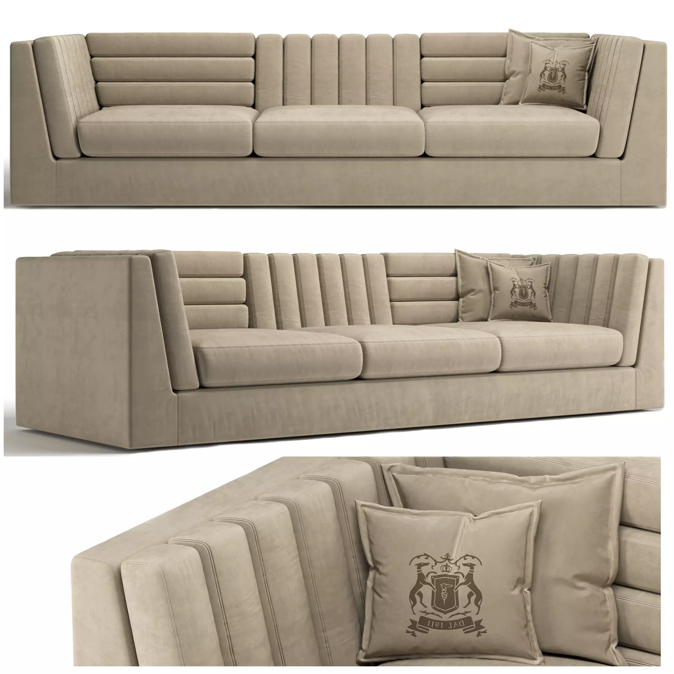 RELIEF sofa - TRUSSARDI 3D model_0