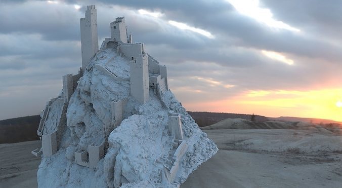 Italy fortress ruin 3D model