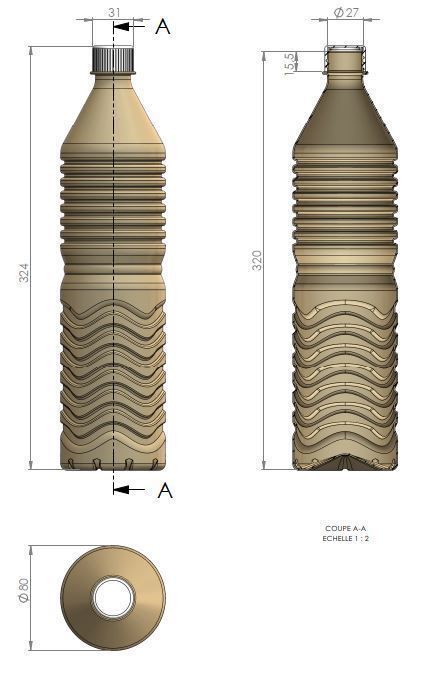 bottle of water  3D model_5