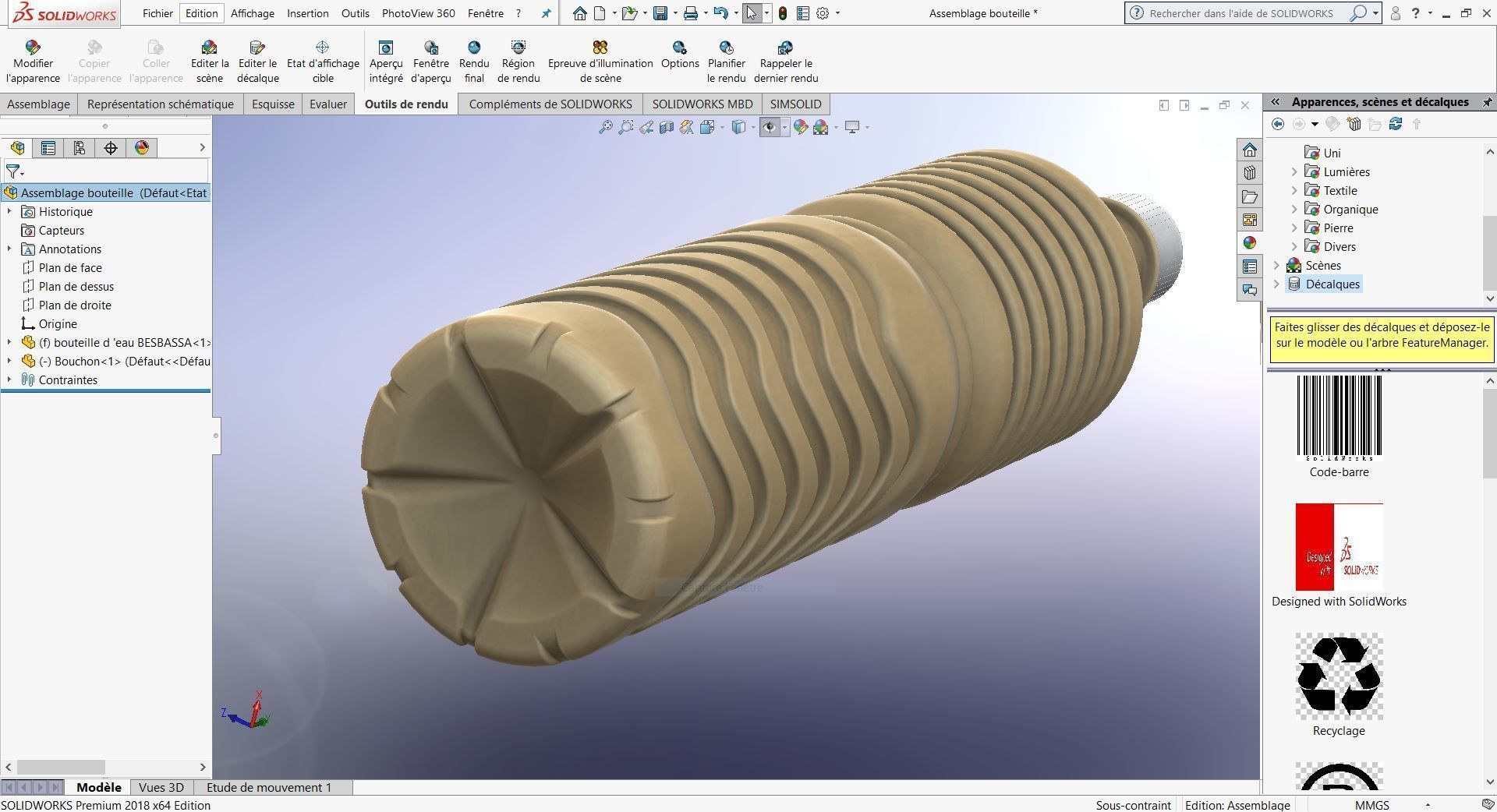 bottle of water  3D model_7