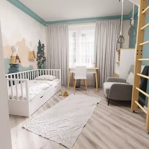 children room interior 3D model