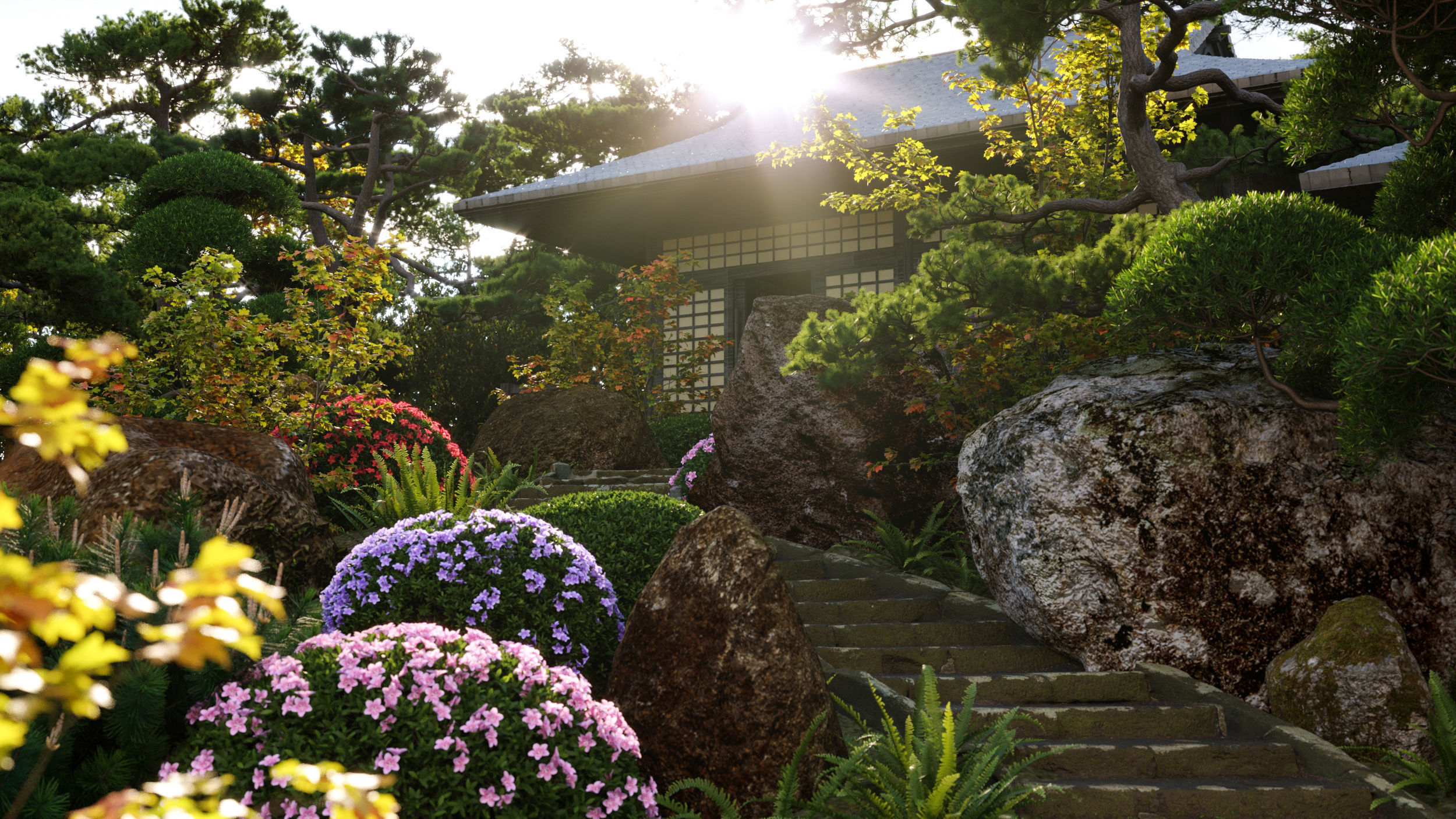 Japanese garden - Bundle 06 3D model_1