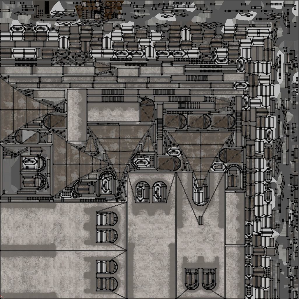 Medieval tower game ready Low-poly 3D model_9