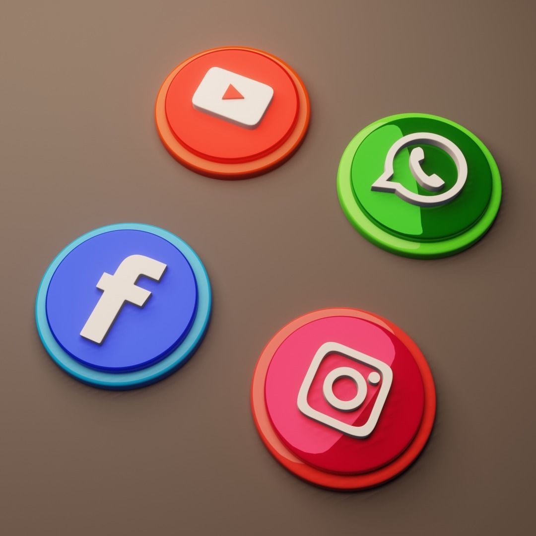 Social Networks 3D model_2