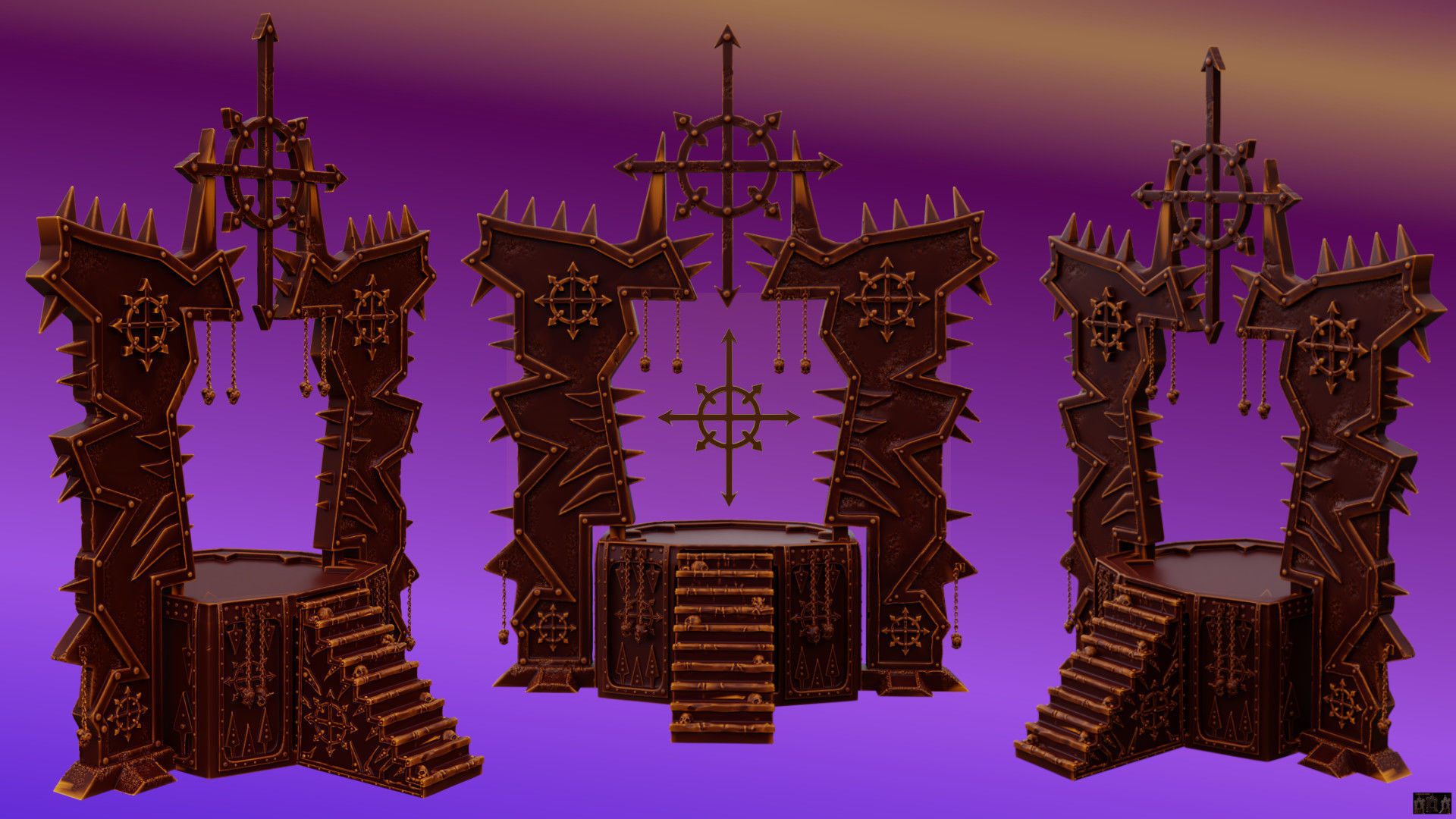 Chaos Temple  3D print model_53