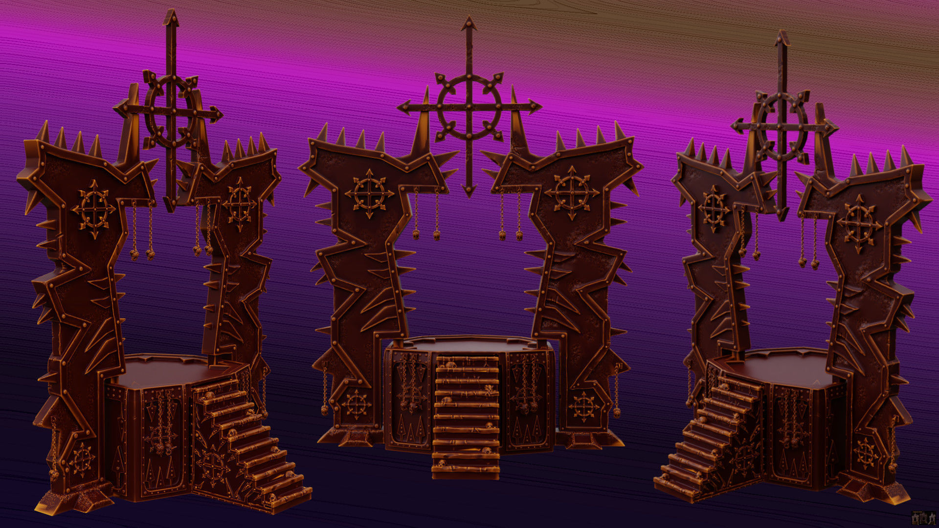 Chaos Temple  3D print model_36