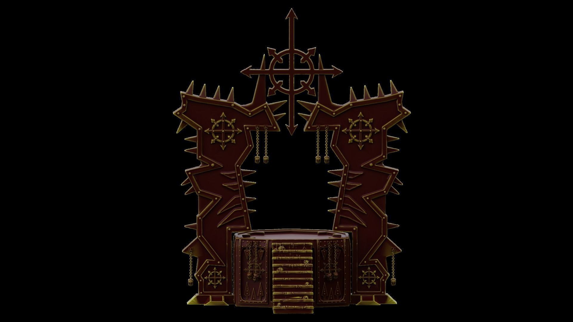 Chaos Temple  3D print model_5