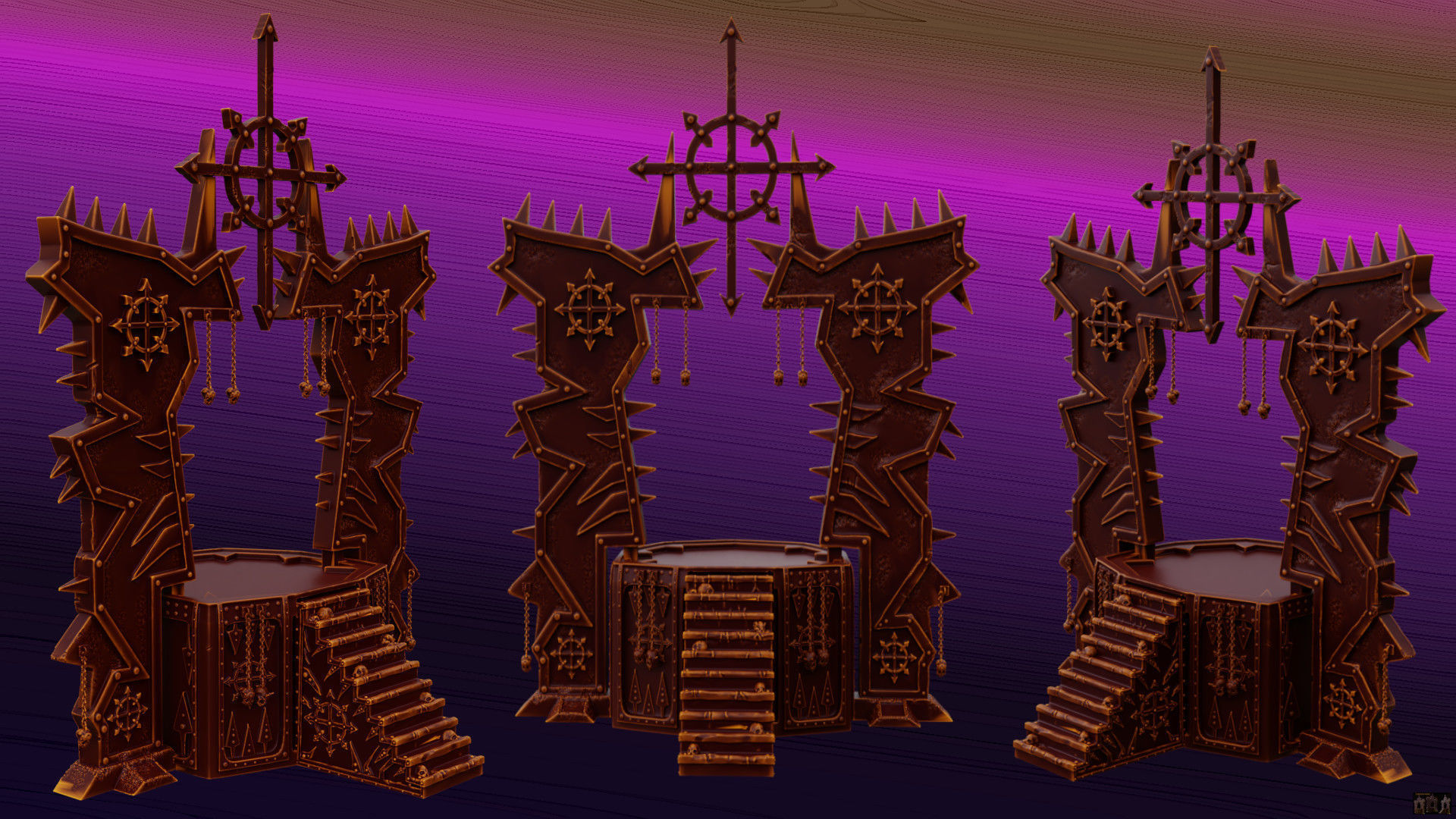 Chaos Temple  3D print model_39