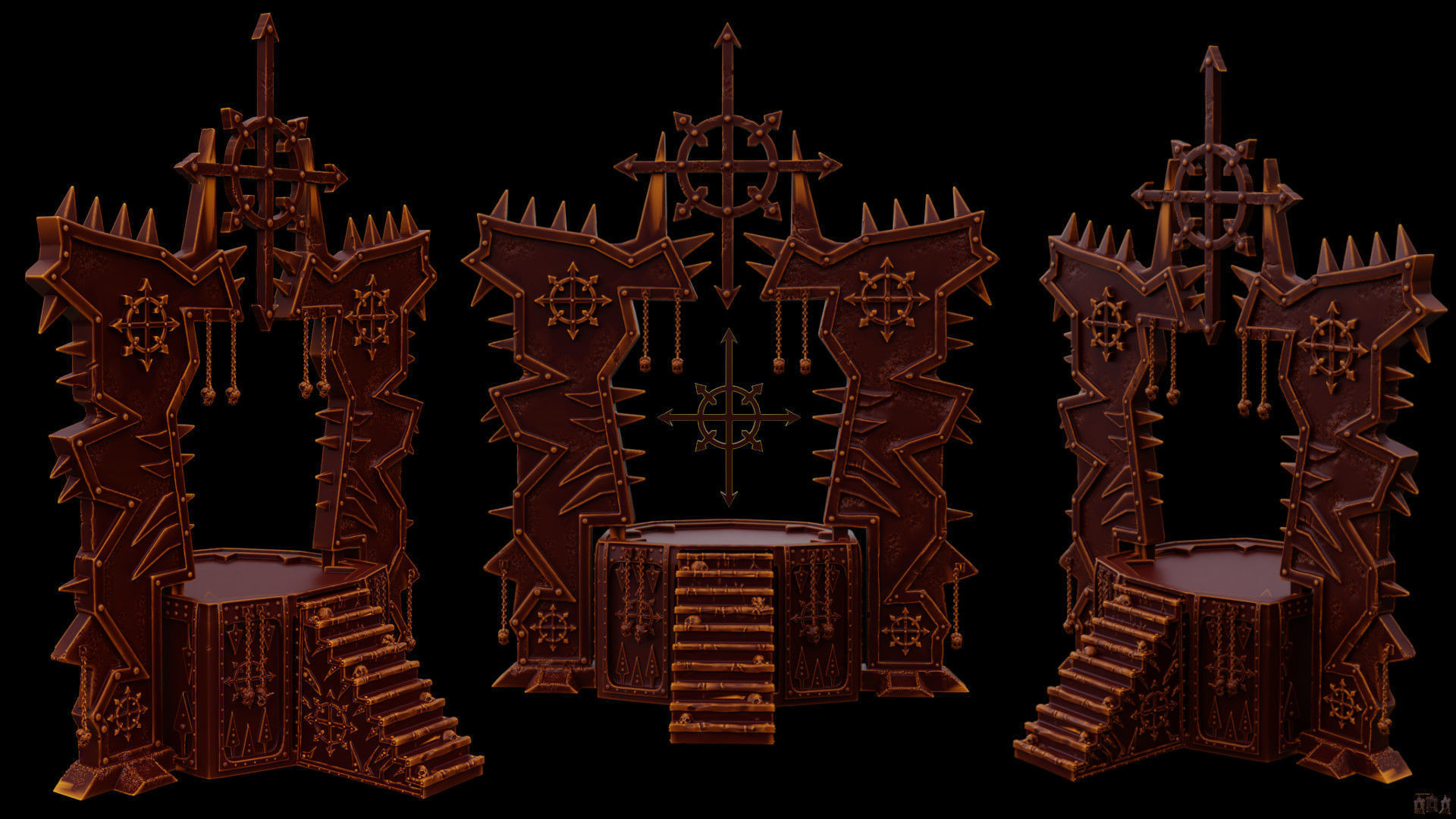 Chaos Temple  3D print model_41