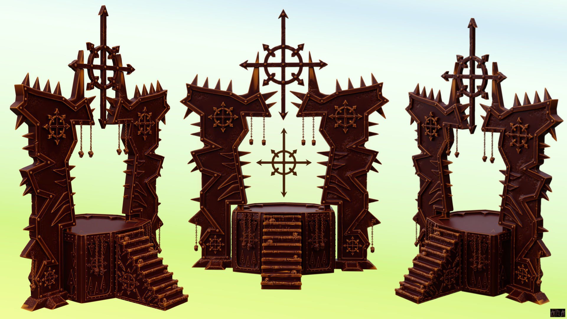 Chaos Temple  3D print model_54