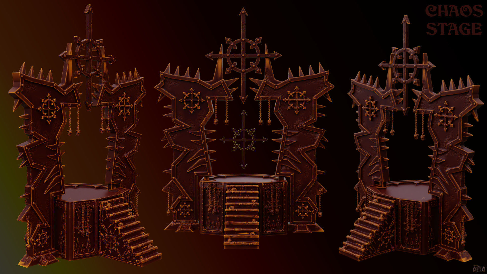 Chaos Temple  3D print model_45