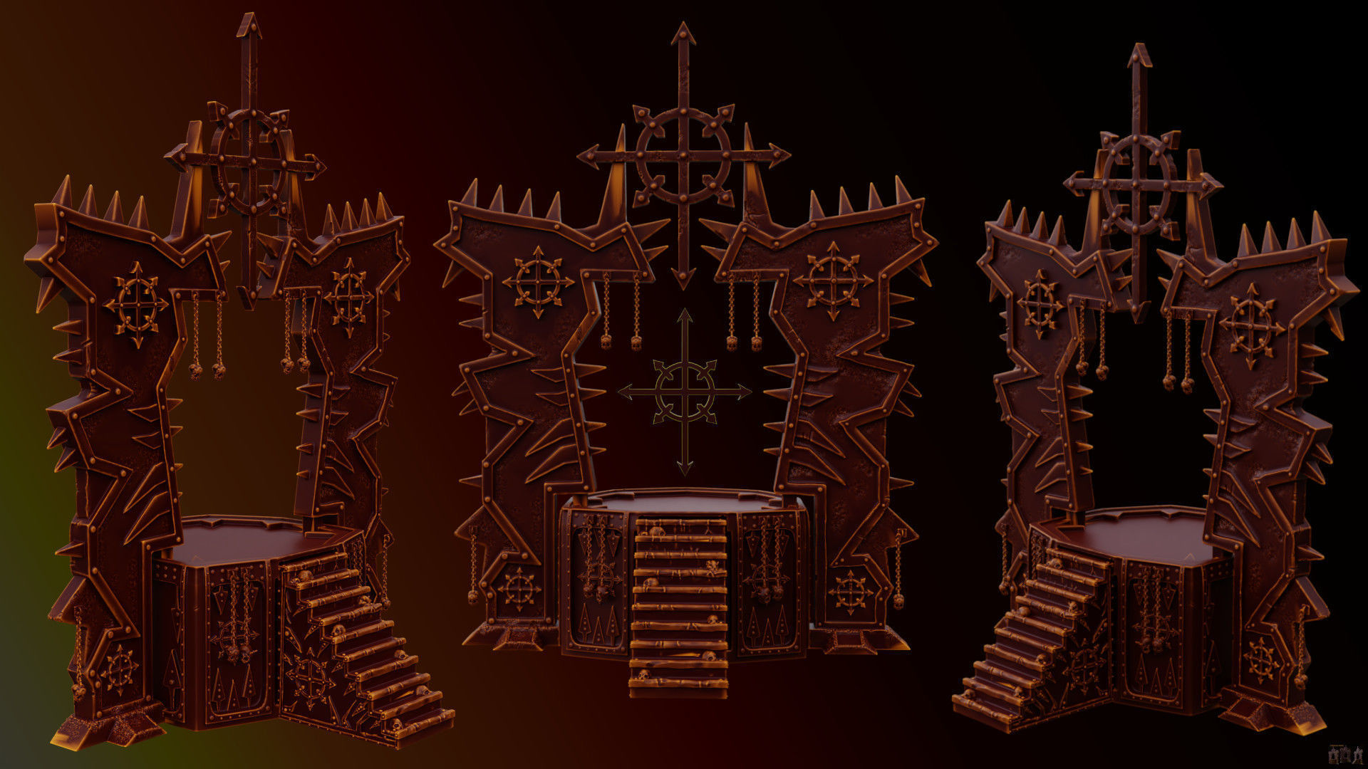 Chaos Temple  3D print model_42