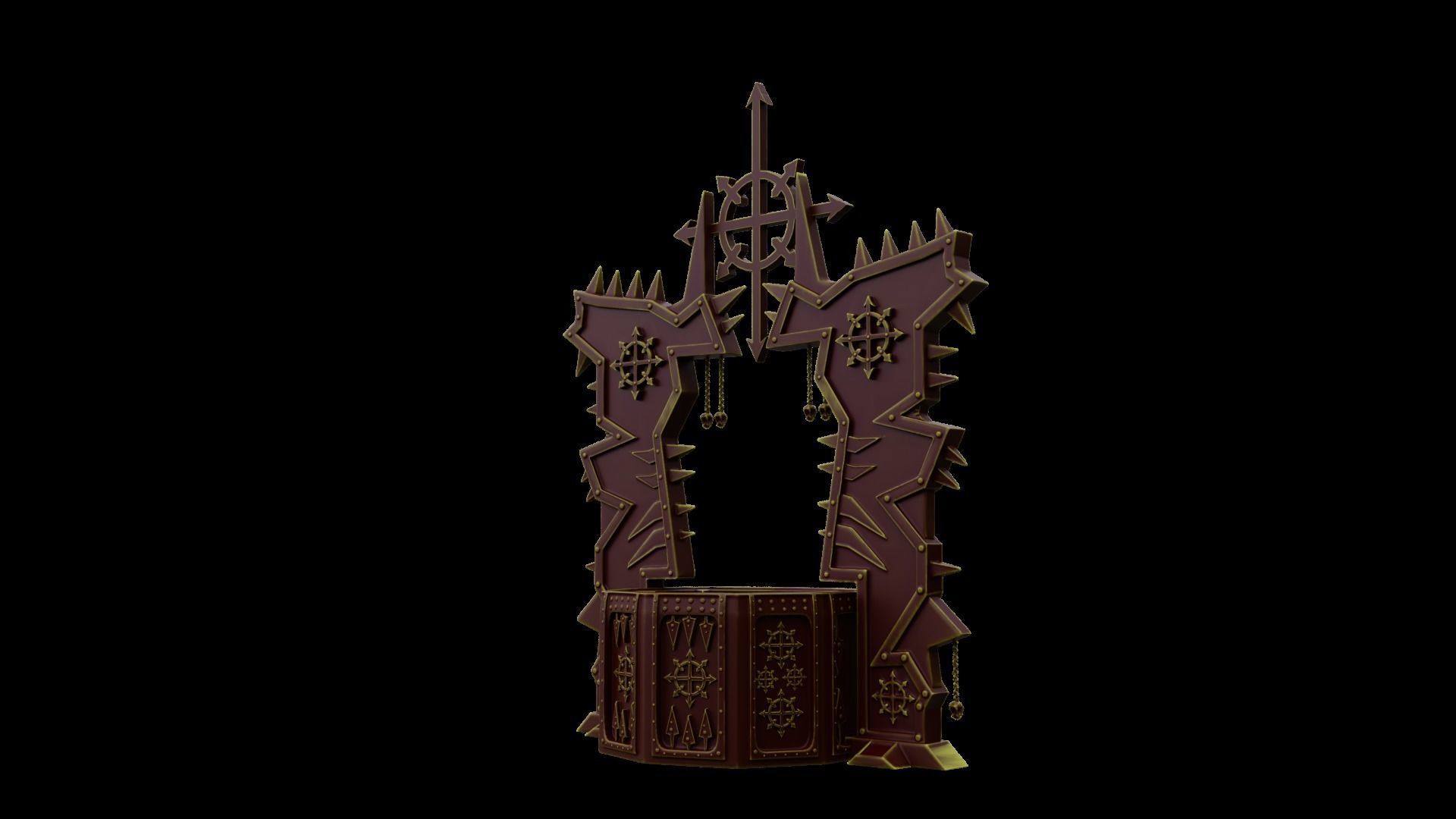 Chaos Temple  3D print model_3