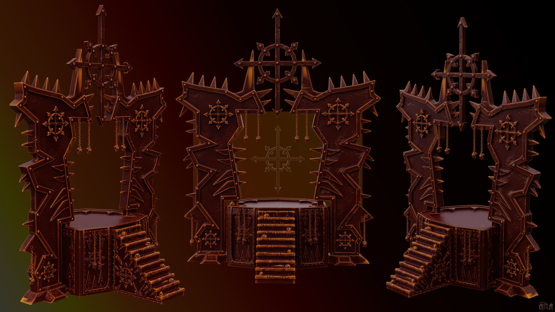 Chaos Temple  3D print model_46