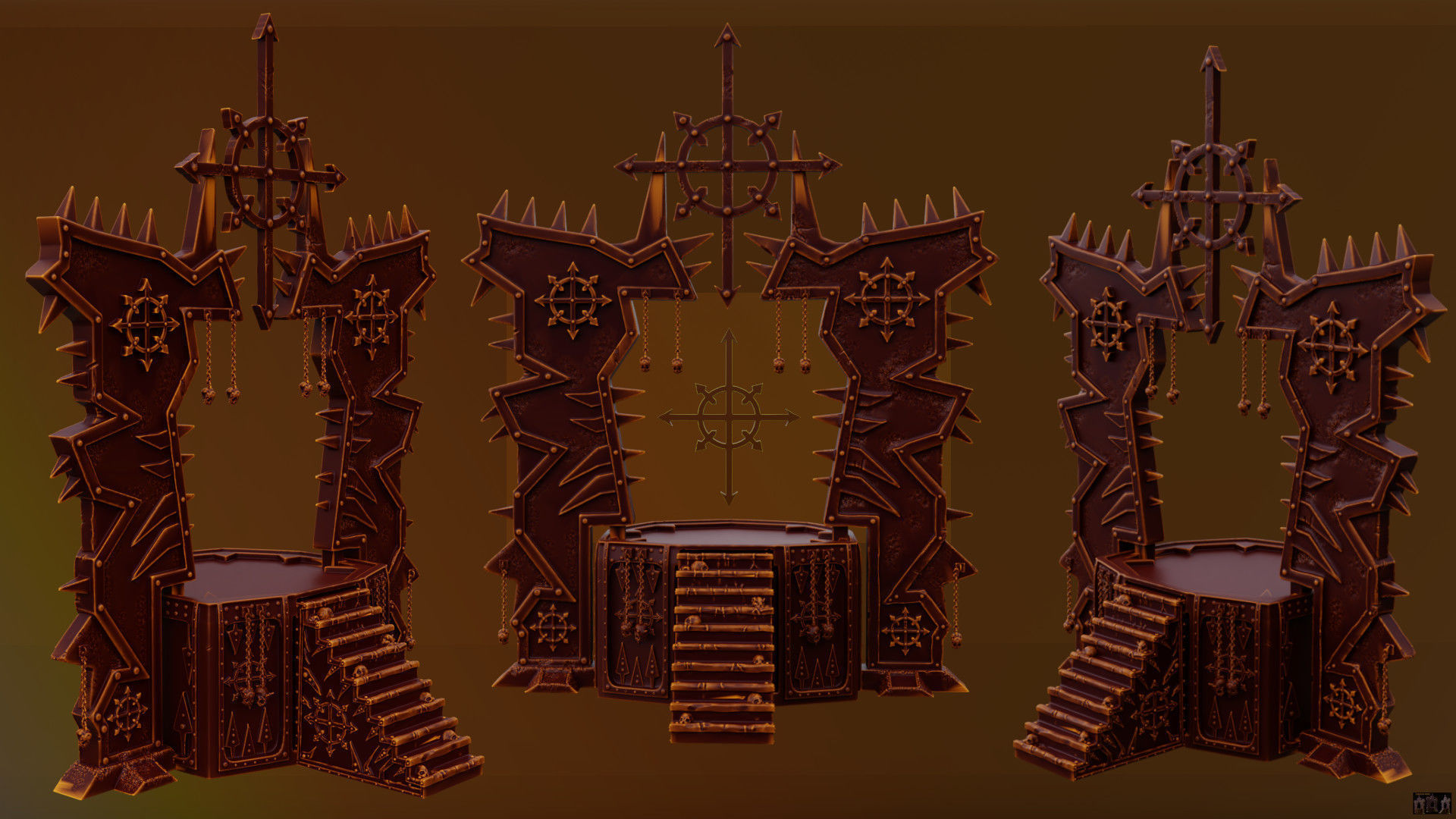 Chaos Temple  3D print model_48