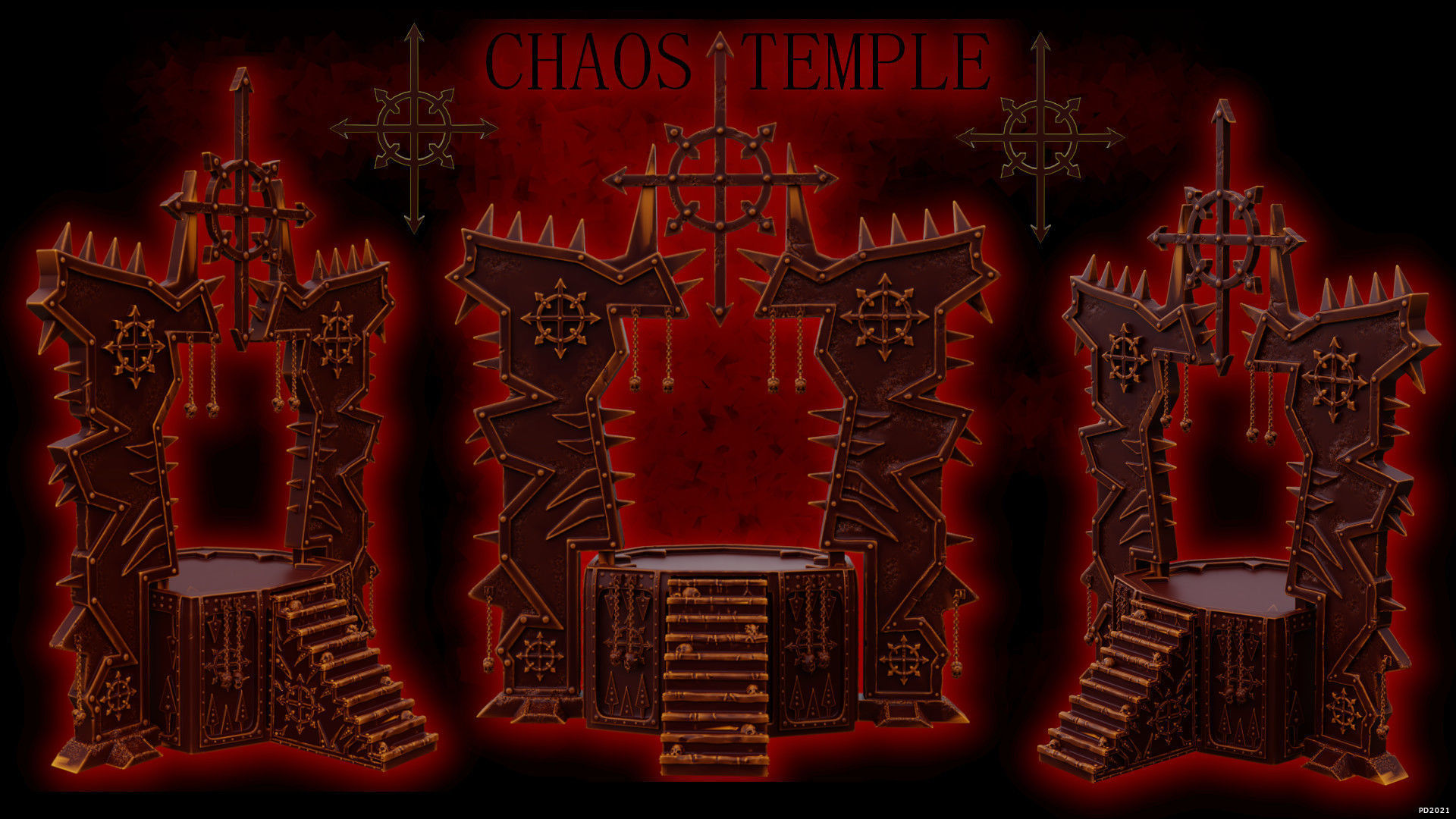 Chaos Temple  3D print model_13