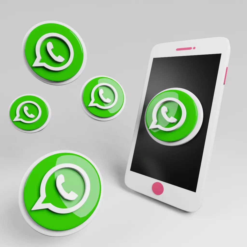 Smartphone logo 3D model_0