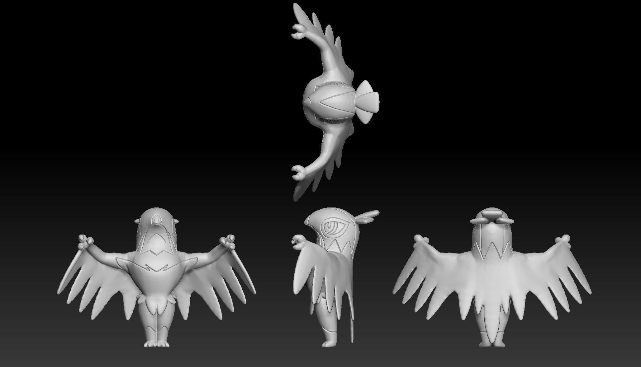 Pokemon Hawlucha 3D print model_1