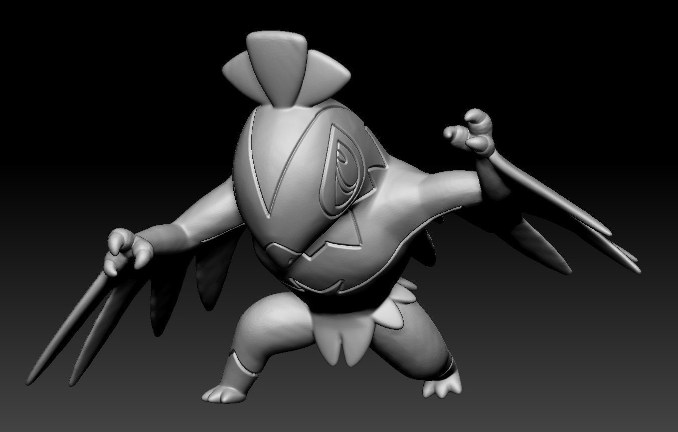 Pokemon Hawlucha 3D print model_2
