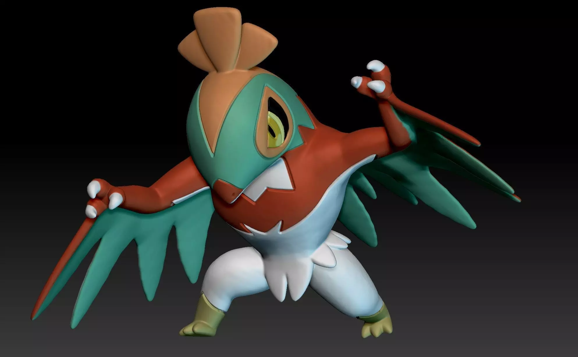 Pokemon Hawlucha 3D print model_0