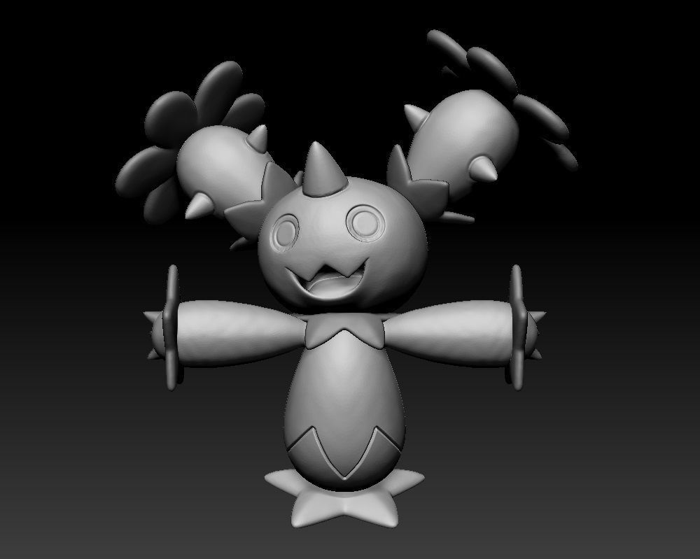 Pokemon Maractus 3D print model_1