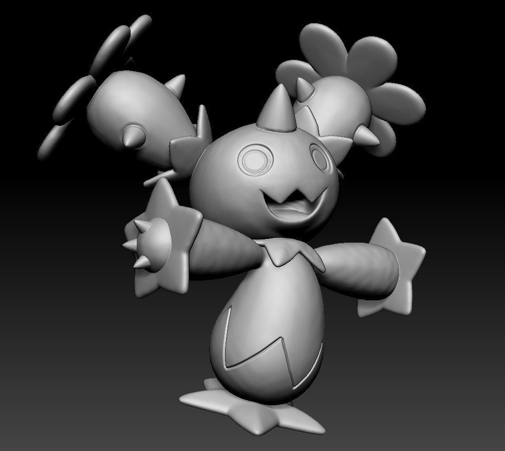 Pokemon Maractus 3D print model_2