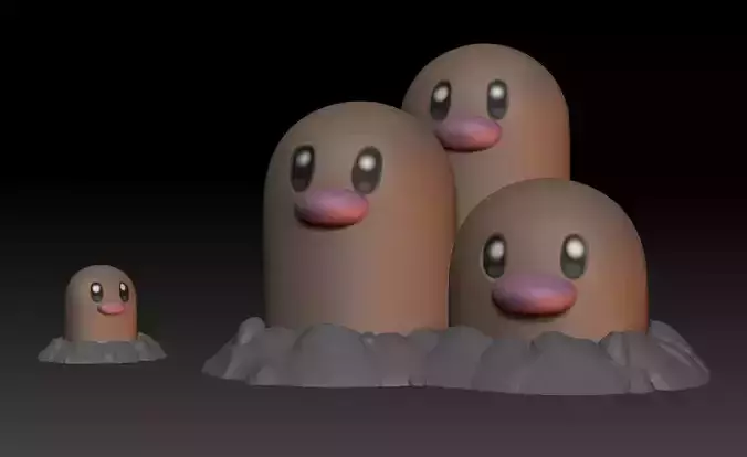 Pokemon Diglett Dugtrio