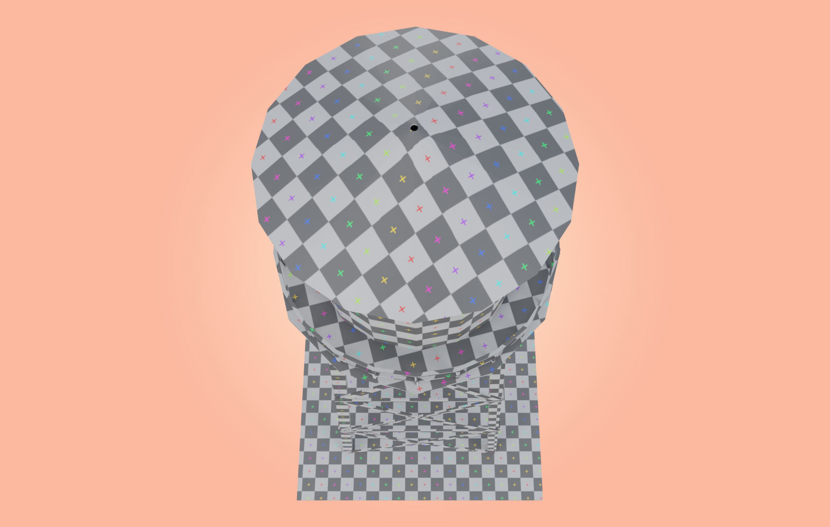 Old Water Tower Low-poly 3D model_31