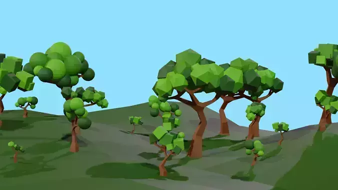 Low Poly Stylised Tree Pack