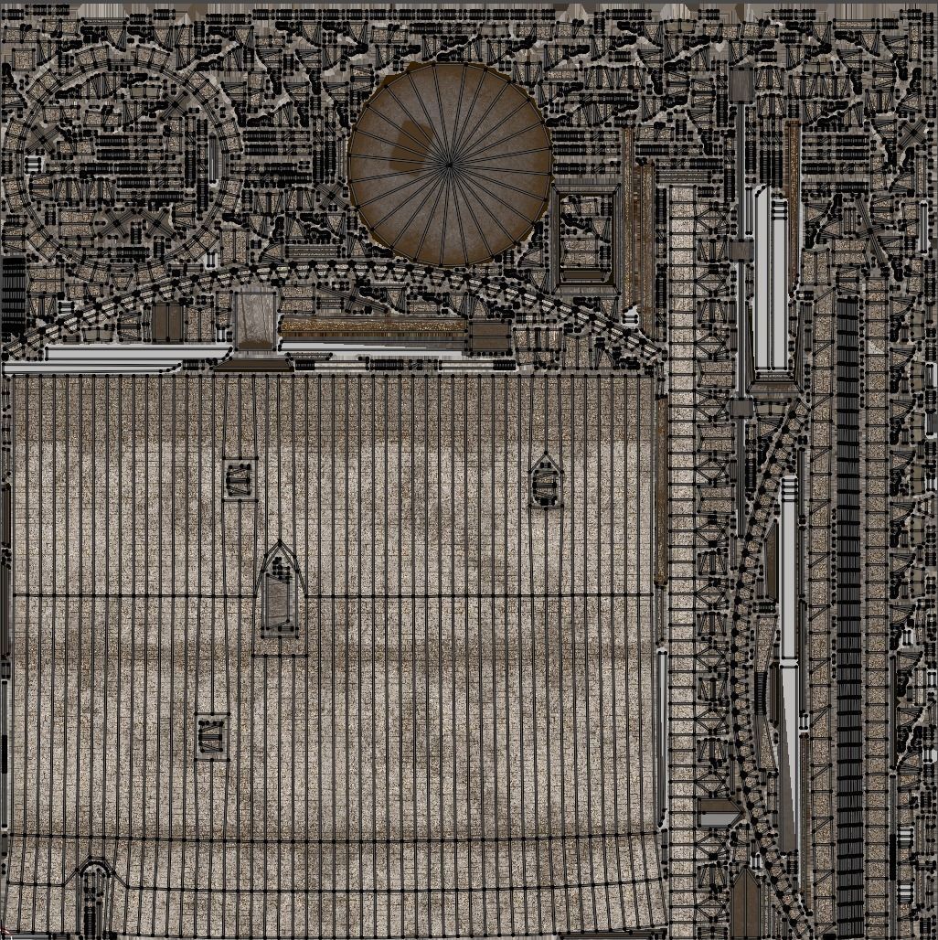 Medieval tower game ready Low-poly 3D model_9