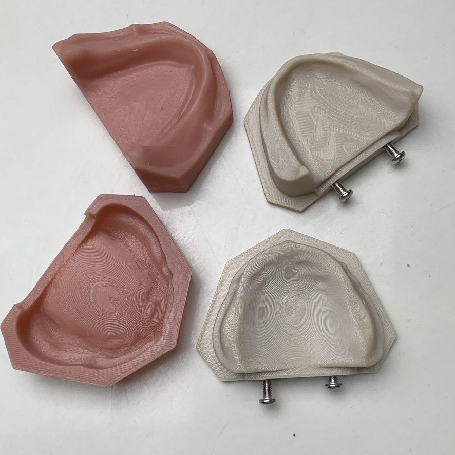 Dental edentulous model separate gum and bone 3D print model_4