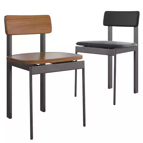 Betwixt Chairs  Armless 3D model