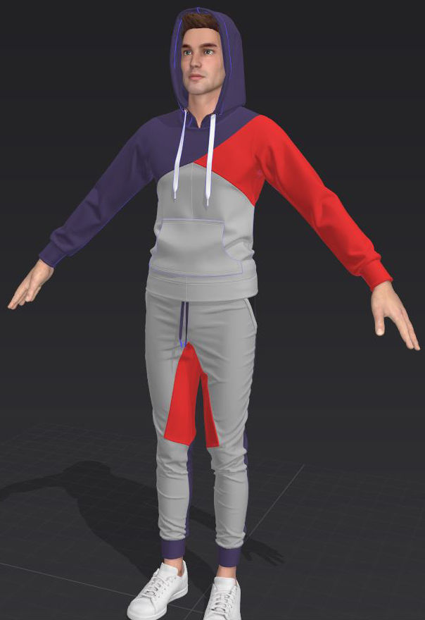 Athletic Wears Collection Video Tutorial 3D model_8