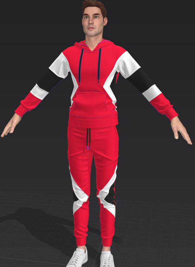 Athletic Wears Collection Video Tutorial 3D model_24