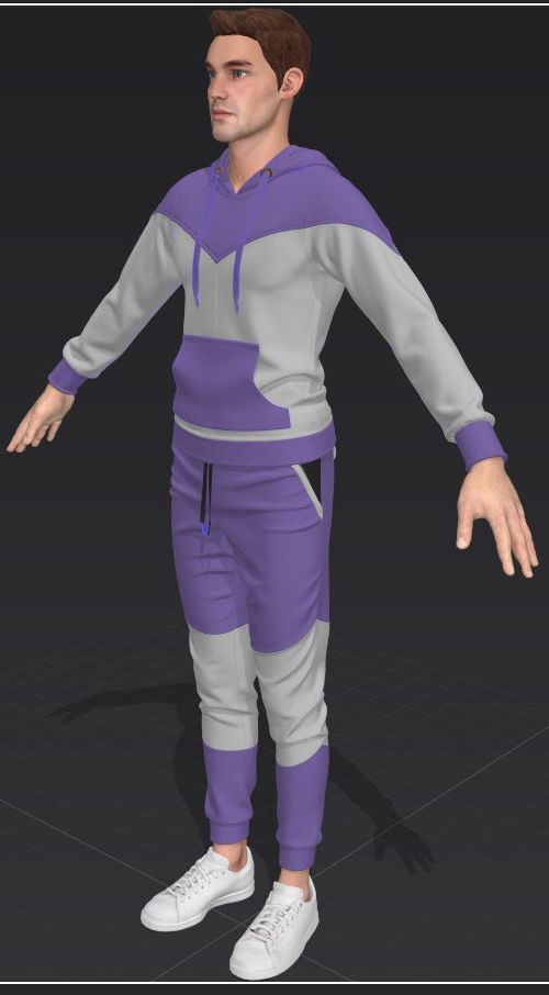 Athletic Wears Collection Video Tutorial 3D model_38