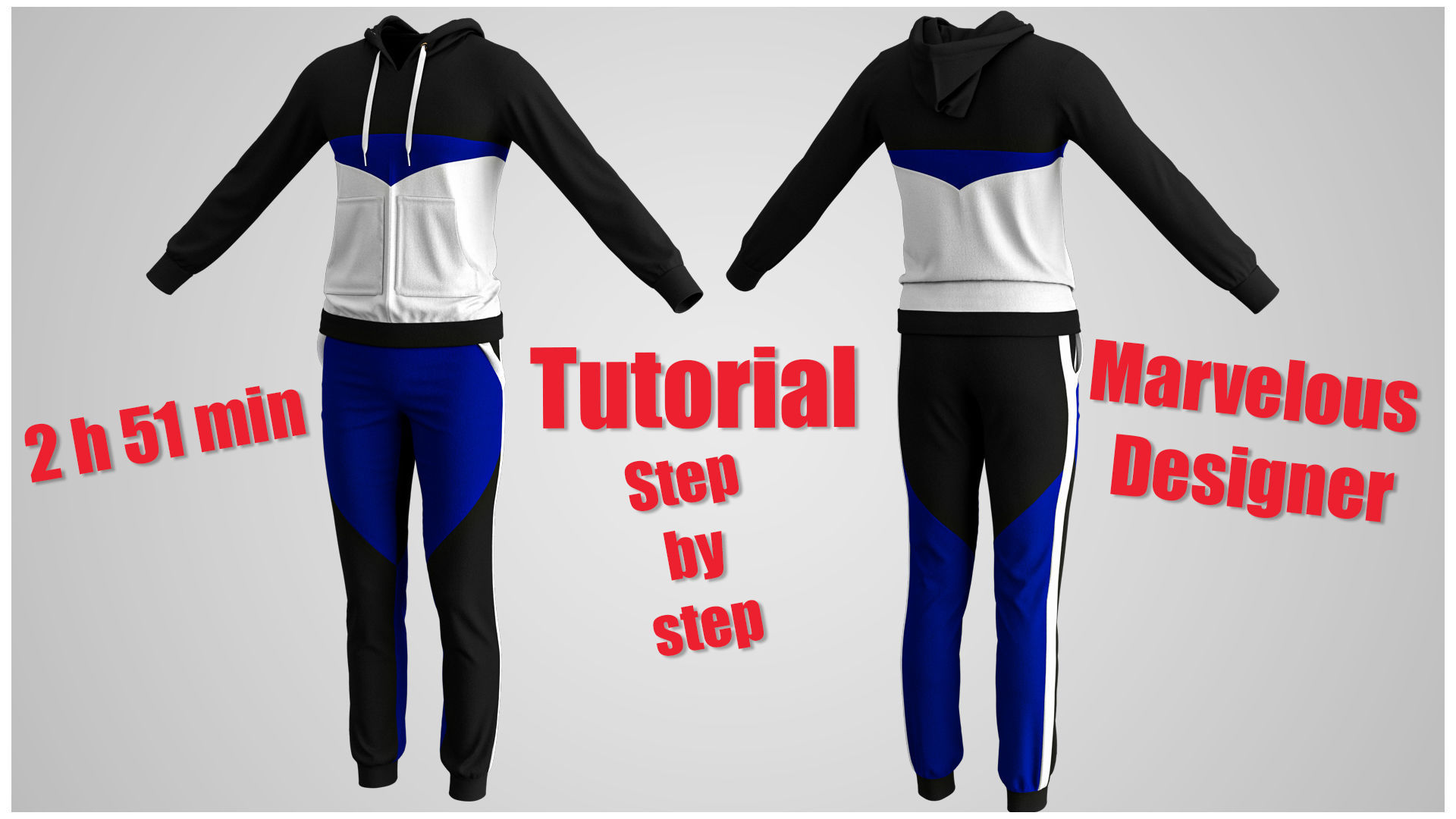 Athletic Wears Collection Video Tutorial 3D model_2