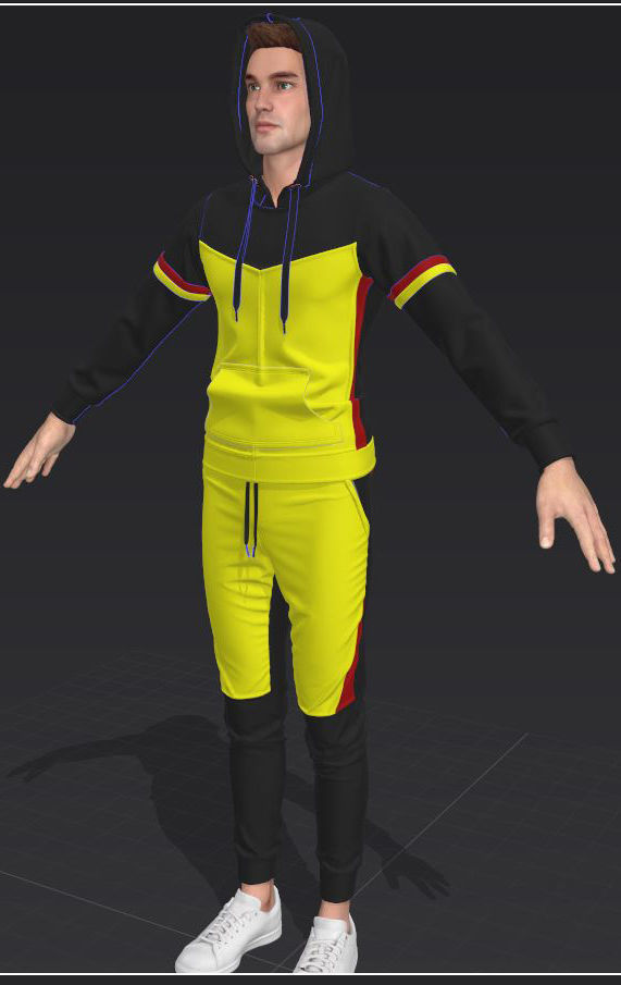 Athletic Wears Collection Video Tutorial 3D model_45