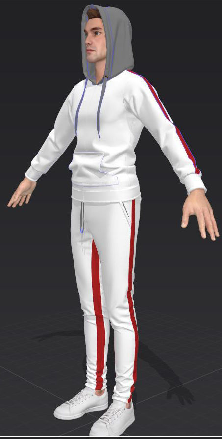 Athletic Wears Collection Video Tutorial 3D model_57